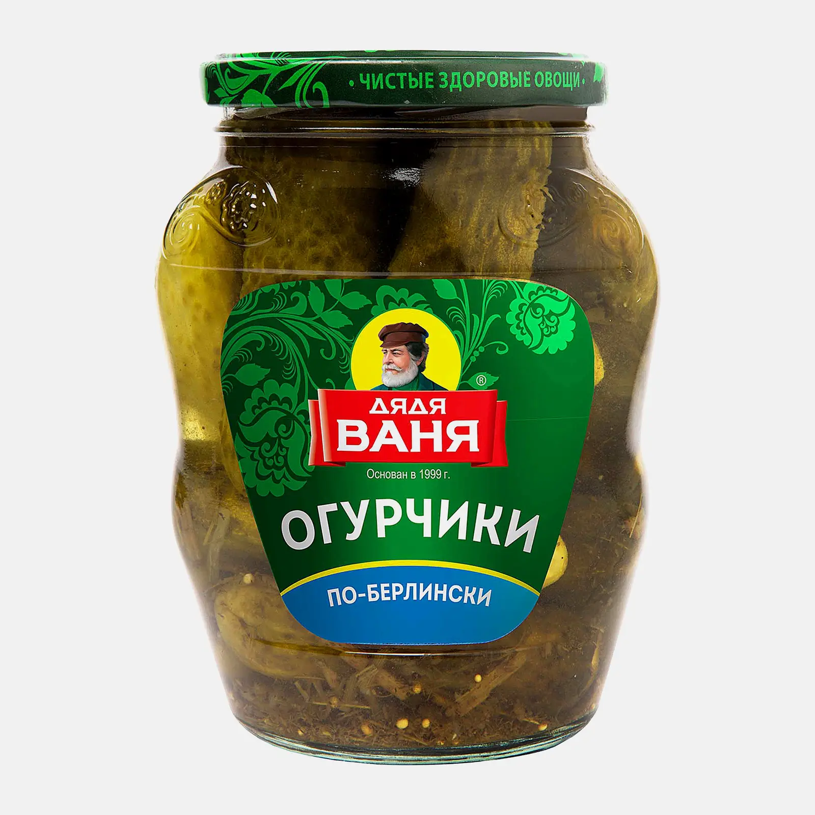 Изображение товара Огурчики Дядя Ваня По-берлински маринованные 680г хрустящие