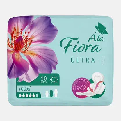 Прокладки гигиенические Aura Fiora Ultra maxi 10шт