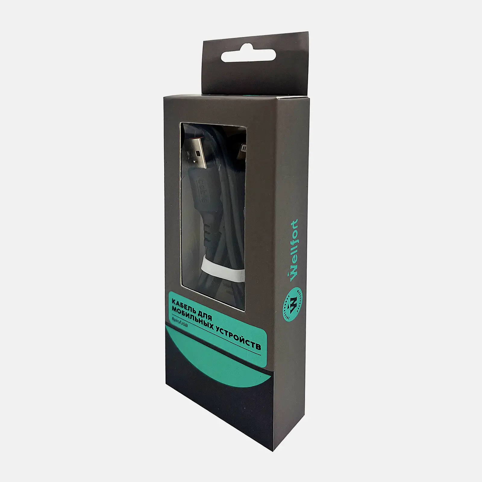 Изображение товара Кабель Wellfort 8-Pin 2А 1м для зарядки и синхронизации данных