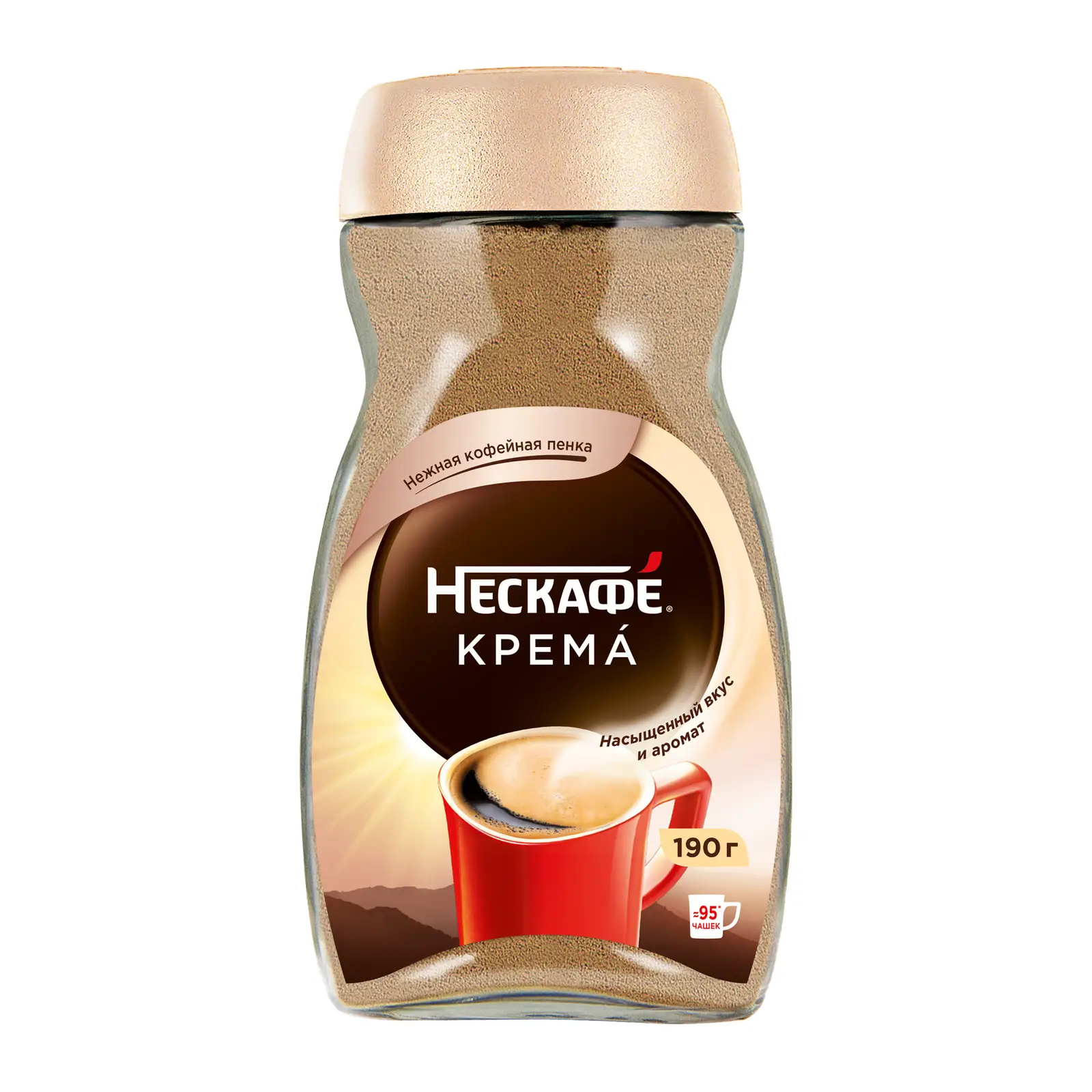 Изображение товара Кофе растворимый Нескафе Классик Крема 190г натуральный бодрящий напиток