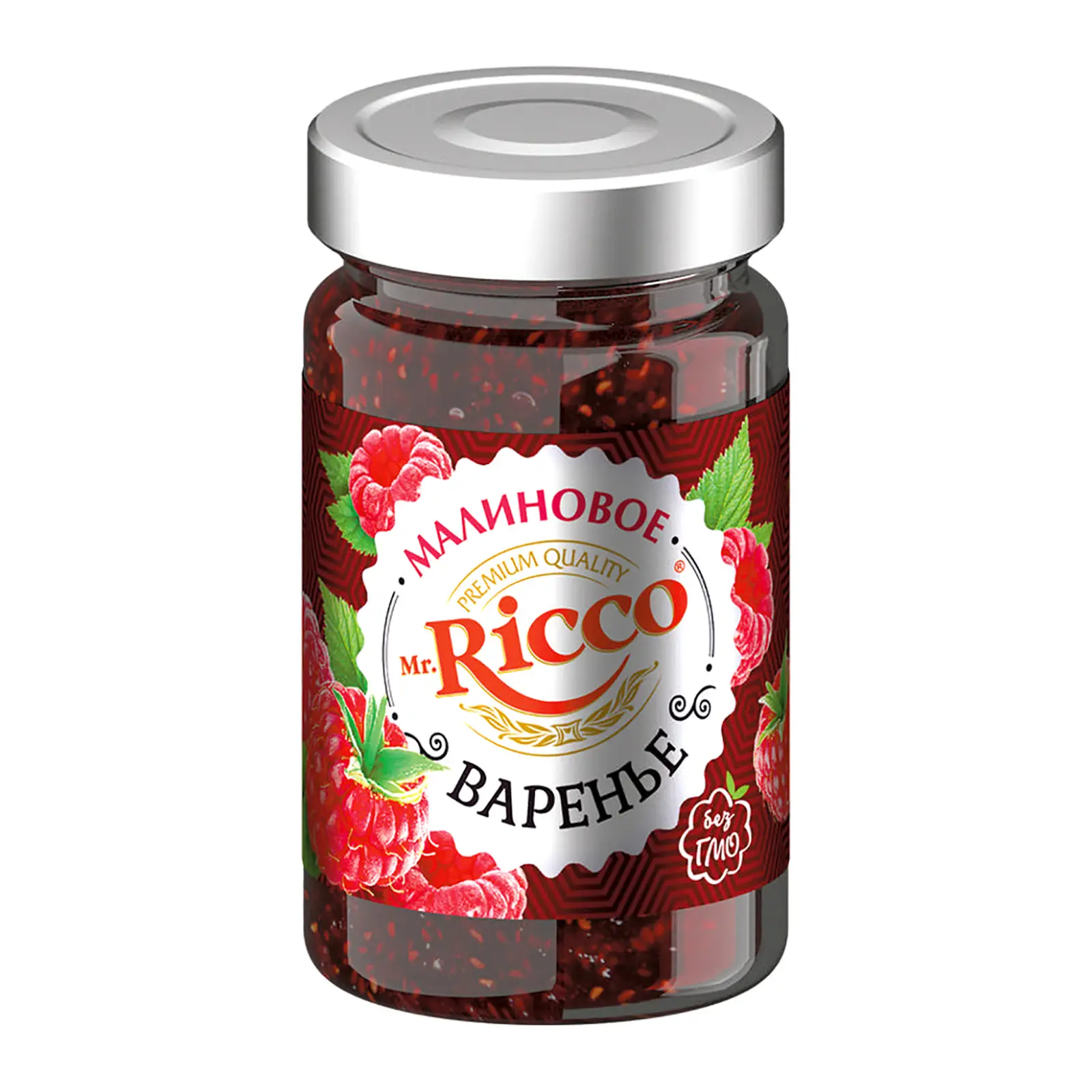 Изображение товара Варенье малиновое 400г Mr. Ricco натуральное ягодное без искусственных добавок