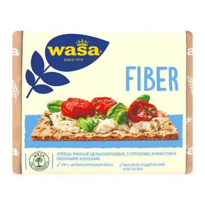 Изображение товара Хлебцы ржаные с отрубями и кунжутом Wasa 230г