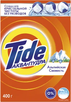 Изображение товара Стиральный порошок Tide Альпийская свежесть для ручной стирки 400г