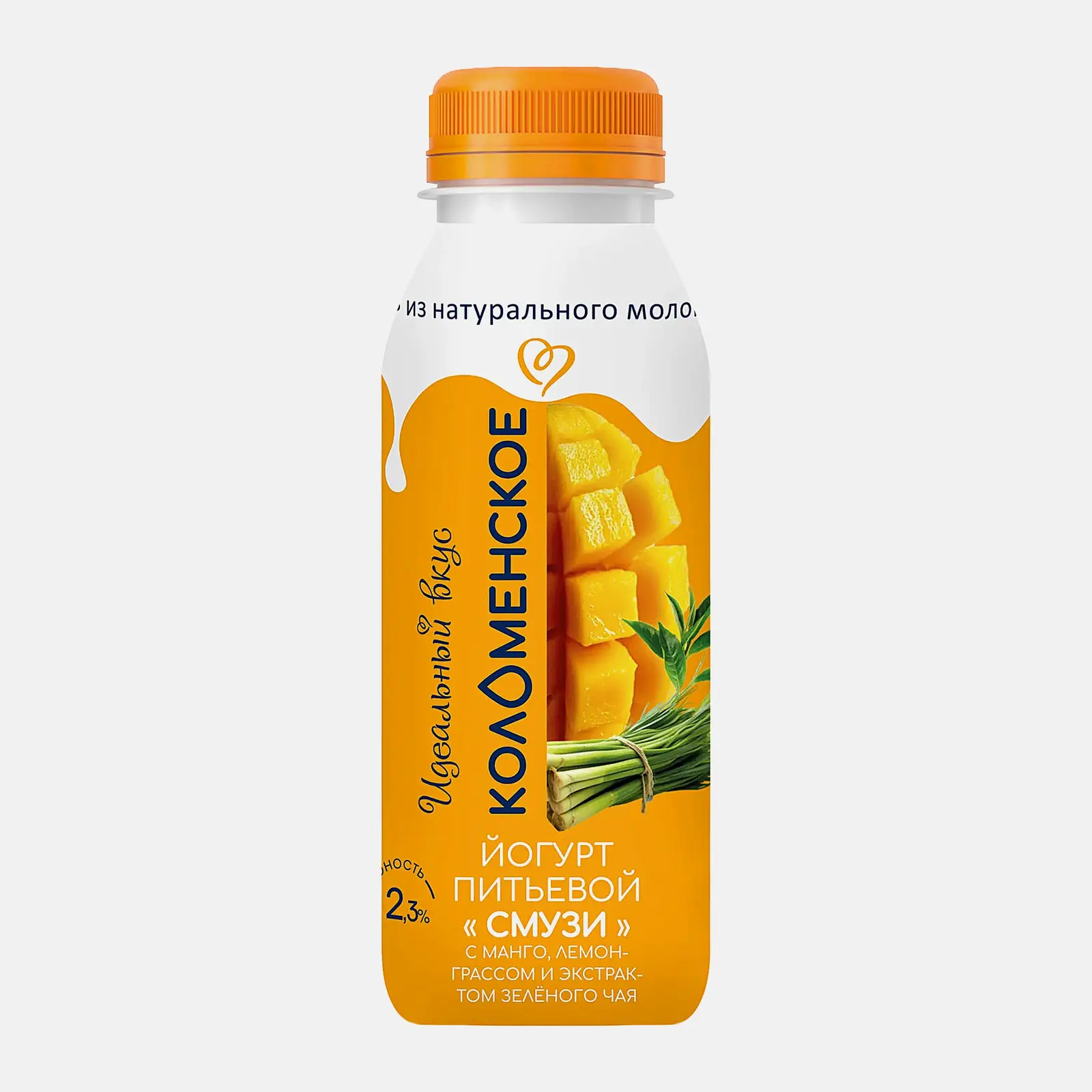 Изображение товара Питьевой йогурт Смузи Коломенское с манго 260 мл