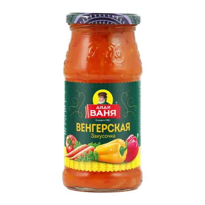 Изображение товара Закусочка Дядя Ваня Венгерская 460г - Вкусное овощное блюдо