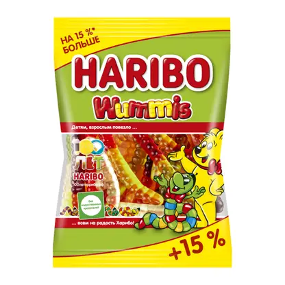 Изображение товара Мармелад Haribo Червячки 80г жевательное сладкое лакомство