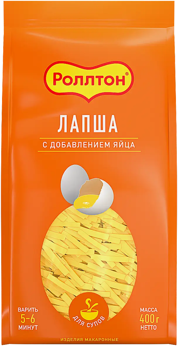 Макароны Роллтон Лапша яичная 400г Макароны Роллтон Лапша яичная 400г