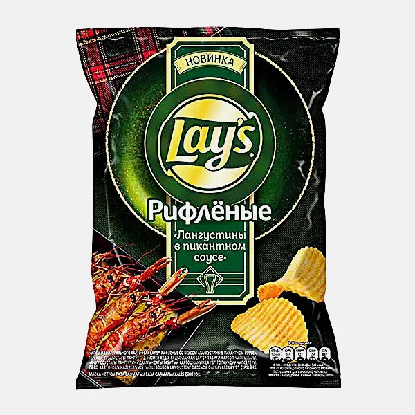 Изображение товара Чипсы Лангустины в пикантном соусе Lays 93г - вкусная морская закуска