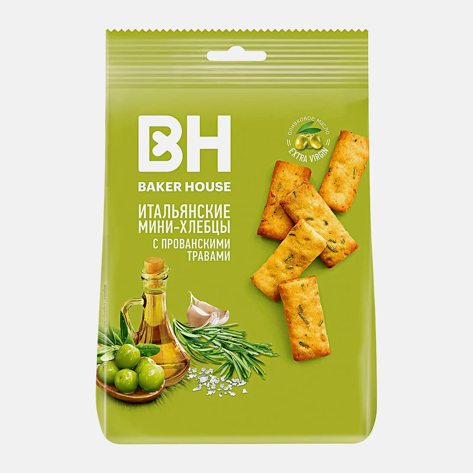Изображение товара Хлебцы Итальянские с прованскими травами 110г от Baker House