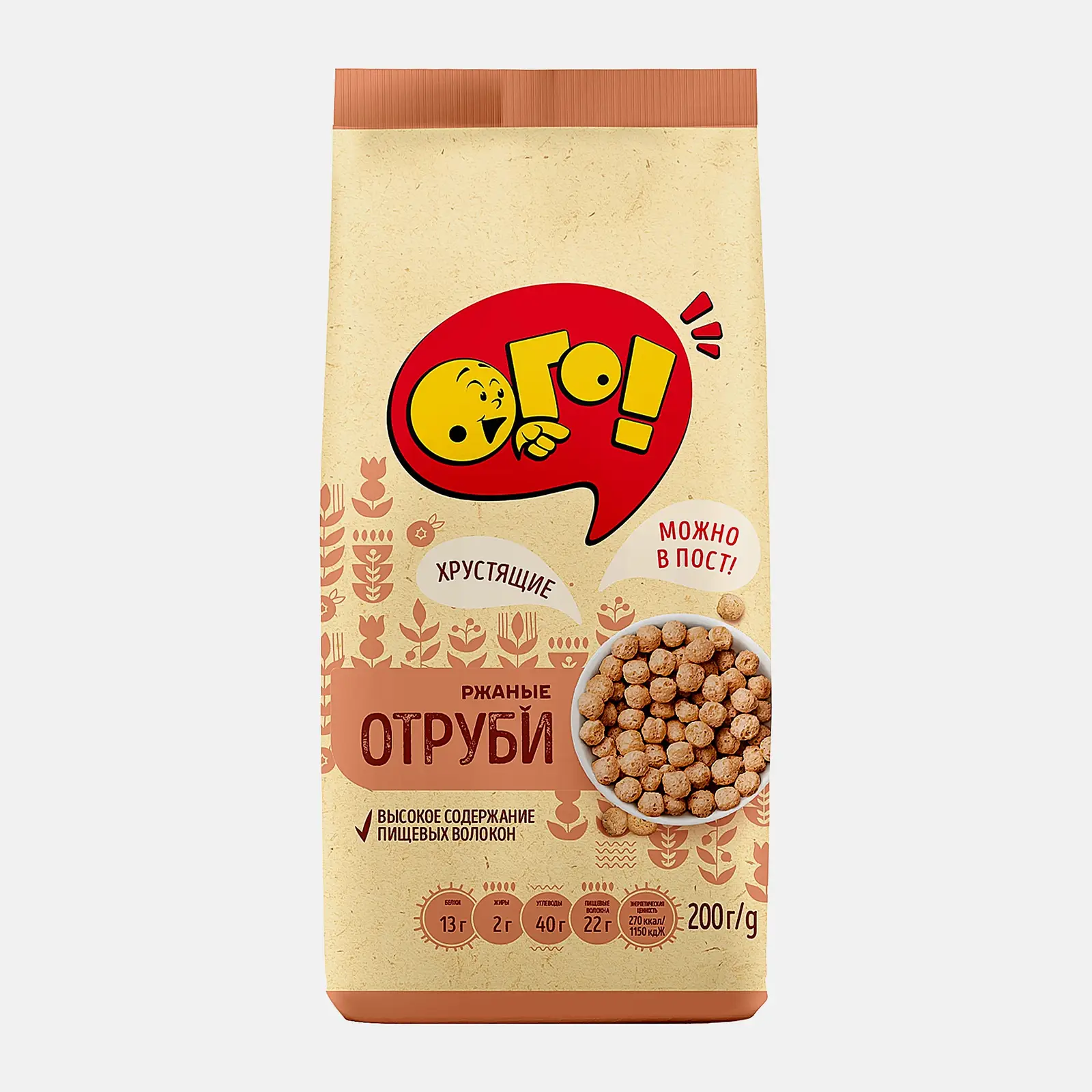 Отруби Ого ржаные 200г