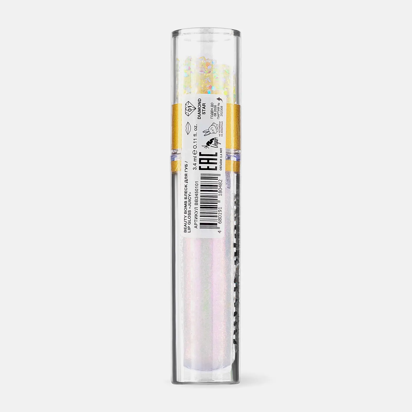 Блеск для губ Lip Gloss Juicy тон 01 Beauty Bomb - фото 5 Блеск для губ Lip Gloss Juicy тон 01 Beauty Bomb - фото 5