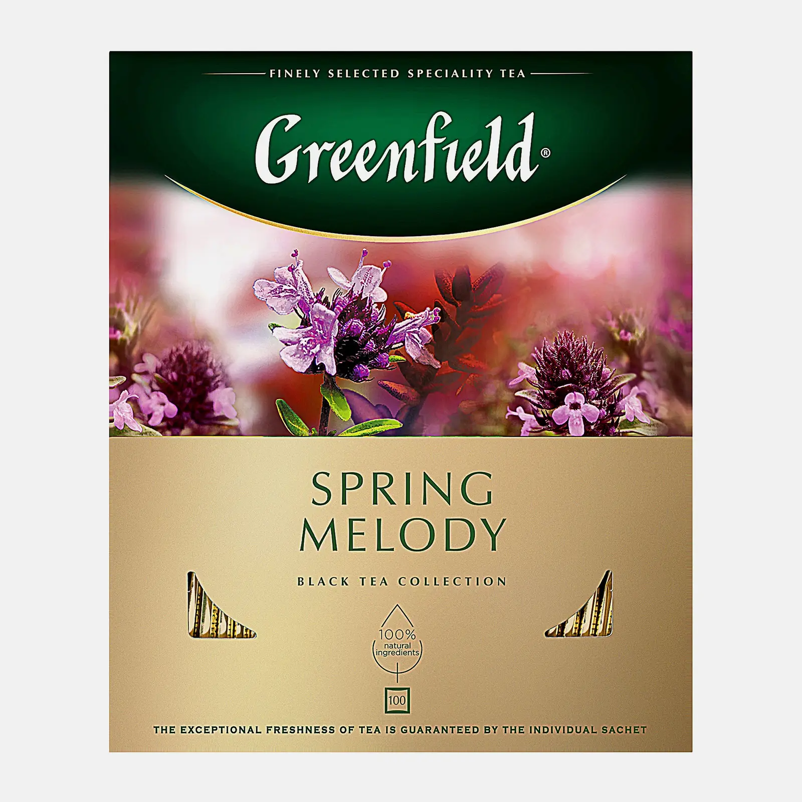Изображение товара Чай черный Greenfield Spring Melody ягоды травы 100пакеты