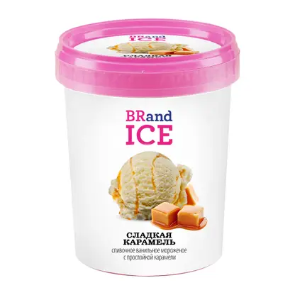 Изображение товара Мороженое Brandice ведро Сладкая карамель 300г Изображение товара Мороженое Brandice ведро Сладкая карамель 300г