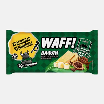 Вафли с начинкой шоколад-банан Waff 110г