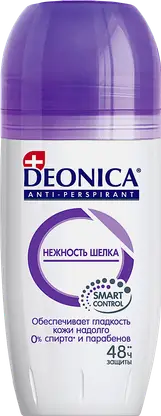 Дезодорант-антиперспирант Deonica Нежность шелка роликовый 50мл