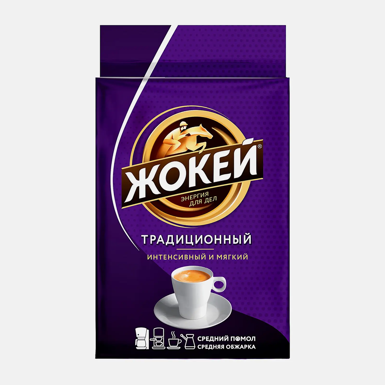 Кофе молотый Жокей Традиционный 100г Кофе молотый Жокей Традиционный 100г
