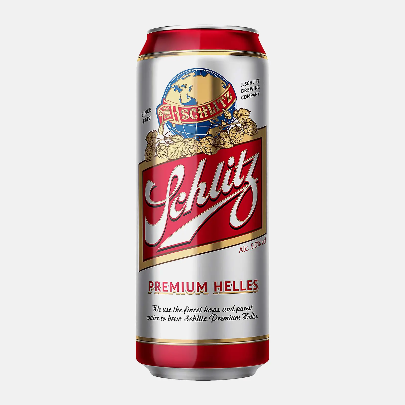 Пиво Schlitz Premium Helles светлое фильтрованное пастеризованное 5% 430мл