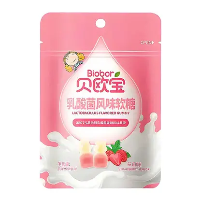 Изображение товара Мармелад жевательный с лактобактериями и клубникой Biobor 45г