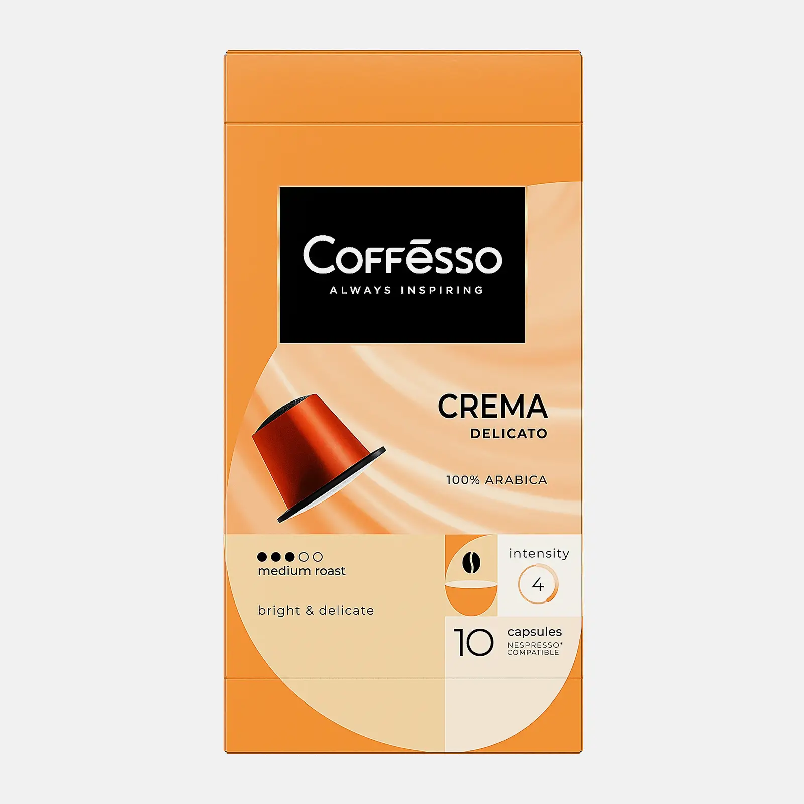 Изображение товара Кофе в капсулах Coffesso Crema Delicato 10 шт натуральная арабика