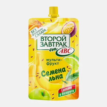 Десерт мультифрукт и семена льна Второй Завтрак 200г