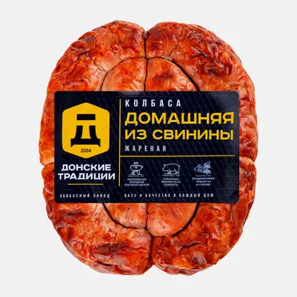Колбаса Донские традиции Домашняя жареная из свинины весовая