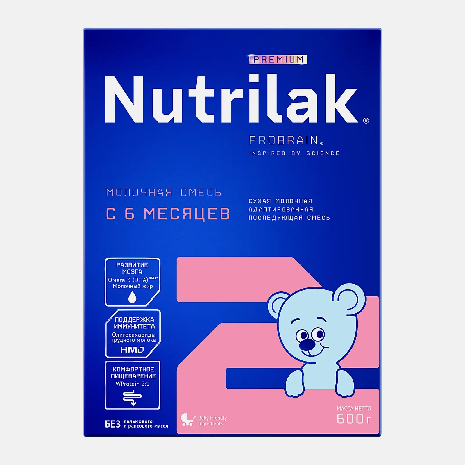 Изображение товара Смесь Nutrilak Premium 2 600г для детей от 6 месяцев