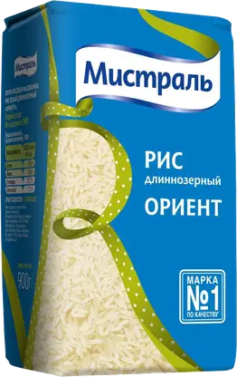 Изображение товара Рис Мистраль Ориент длиннозерный 900г