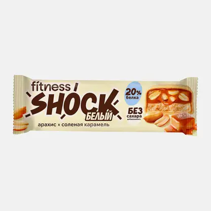 Батончик глазированный Соленый арахис Fitnesshock 50г