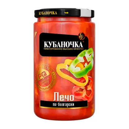 Изображение товара Кубаночка Лечо по-болгарски 720г натуральное блюдо с перцем и томатом