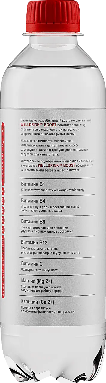 Напиток Welldrinк Boost со вкусом Красные ягоды-мята 500мл