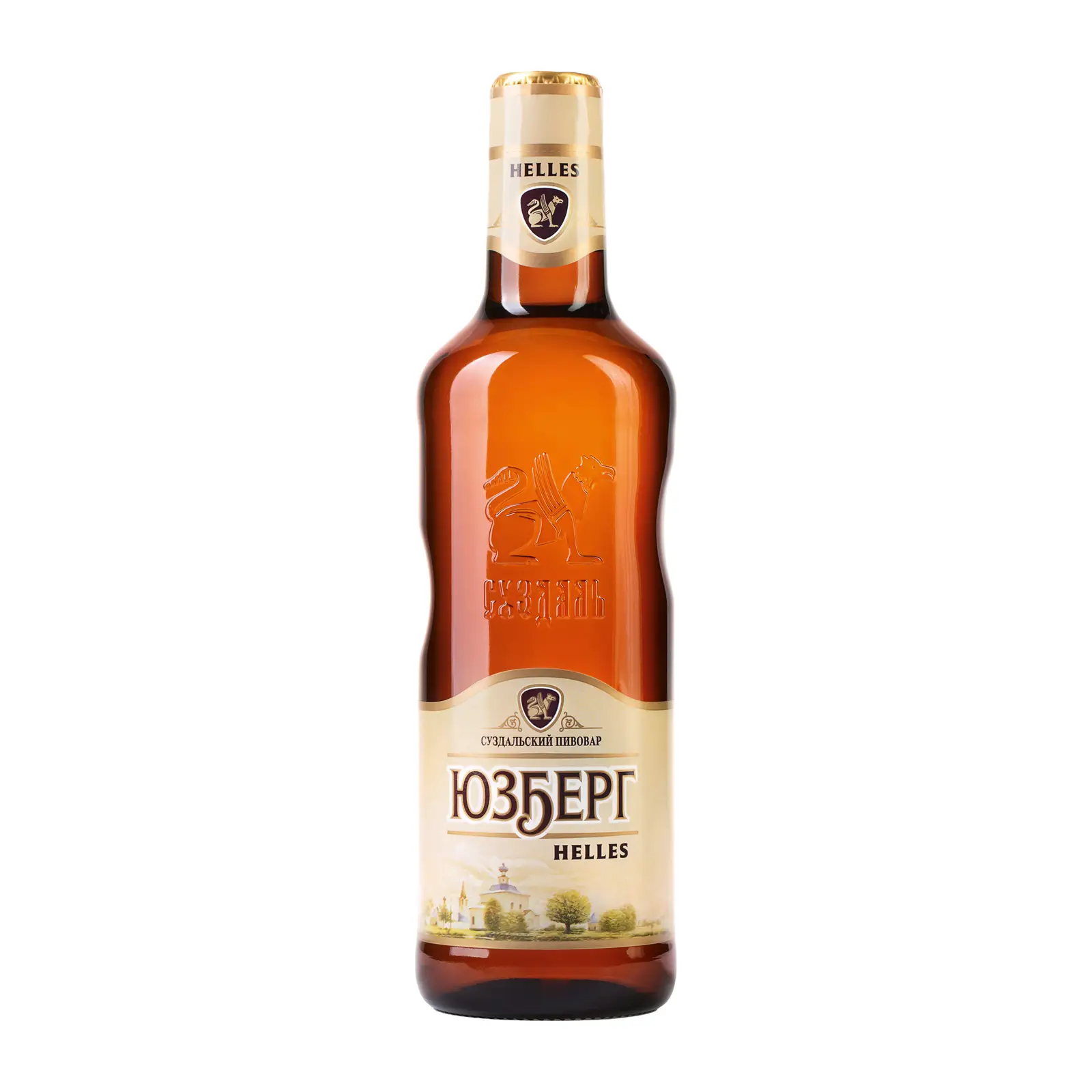 Изображение товара Пиво Юзберг Helles светлое фильтрованное пастеризованное 4.5% 470мл