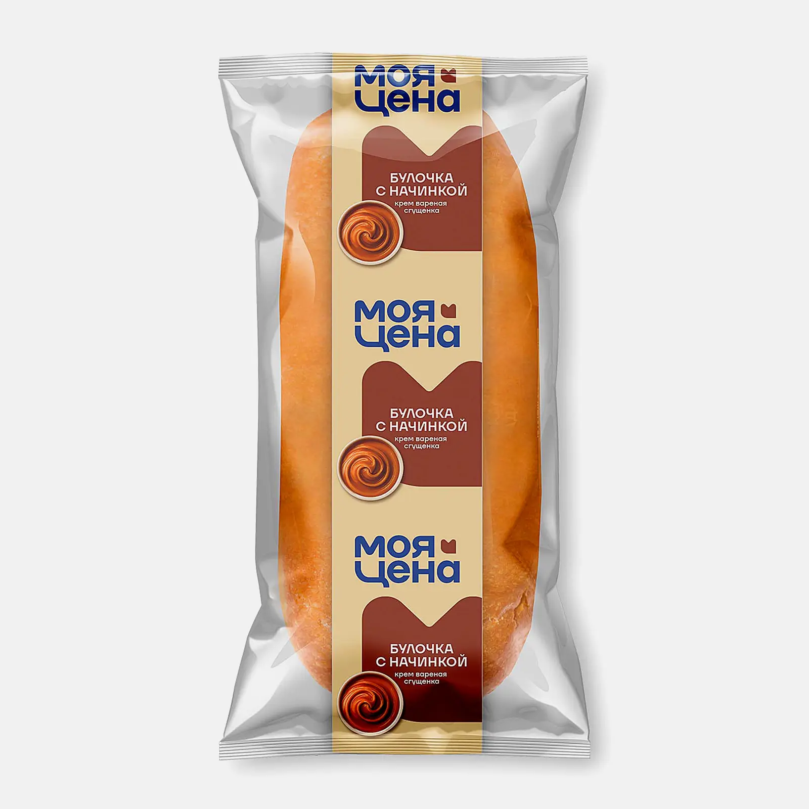 Булочка с варёной сгущенкой Моя цена 35г