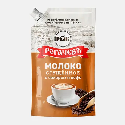 Молоко сгущенное Рогачевъ с кофе 7% 270г