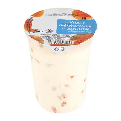 Изображение товара Масса творожная Брянский МК с курагой 20% 500г