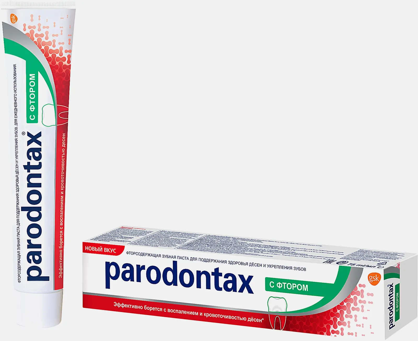Зубная паста Parodontax с Фтором от воспаления и кровоточивости десен 75мл