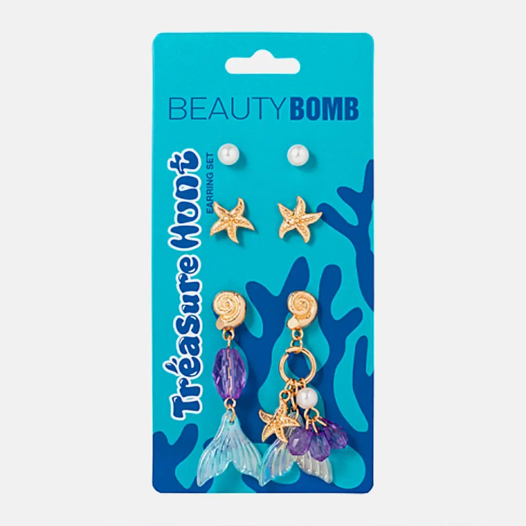 Набор сережек Treasure Hunt Beauty Bomb Jelly Pirates 8г