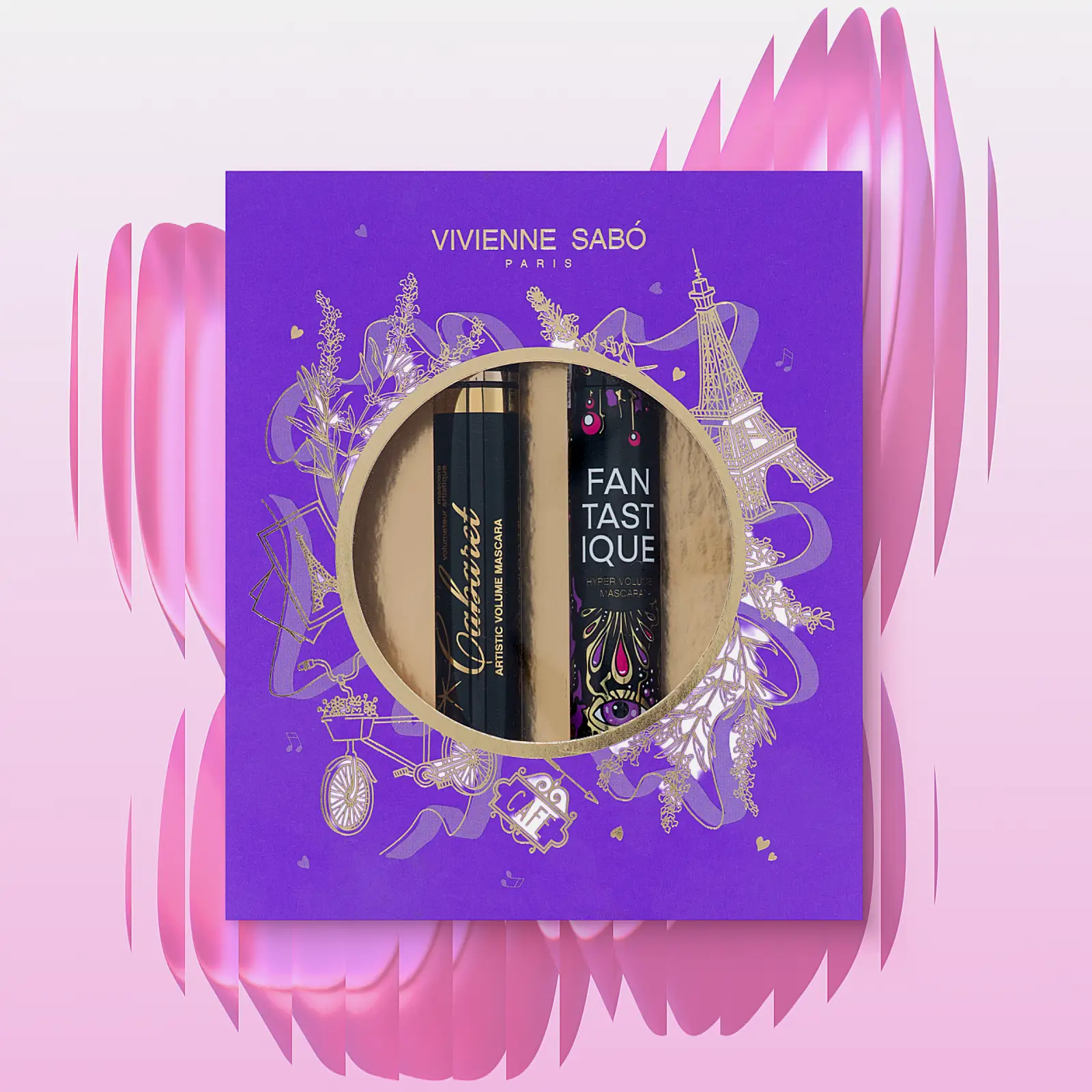 Изображение товара Подарочный набор тушей для ресниц Vivienne Sabo 2 шт эффект объем и изгиб