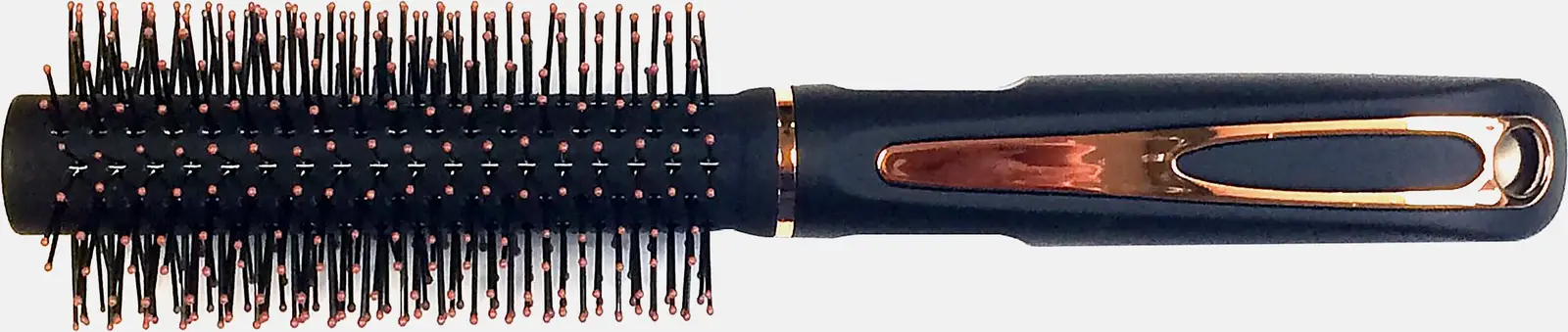 Расческа для волос LAF круглая с частыми зубцами черная 2611Т-С 5*23*5см