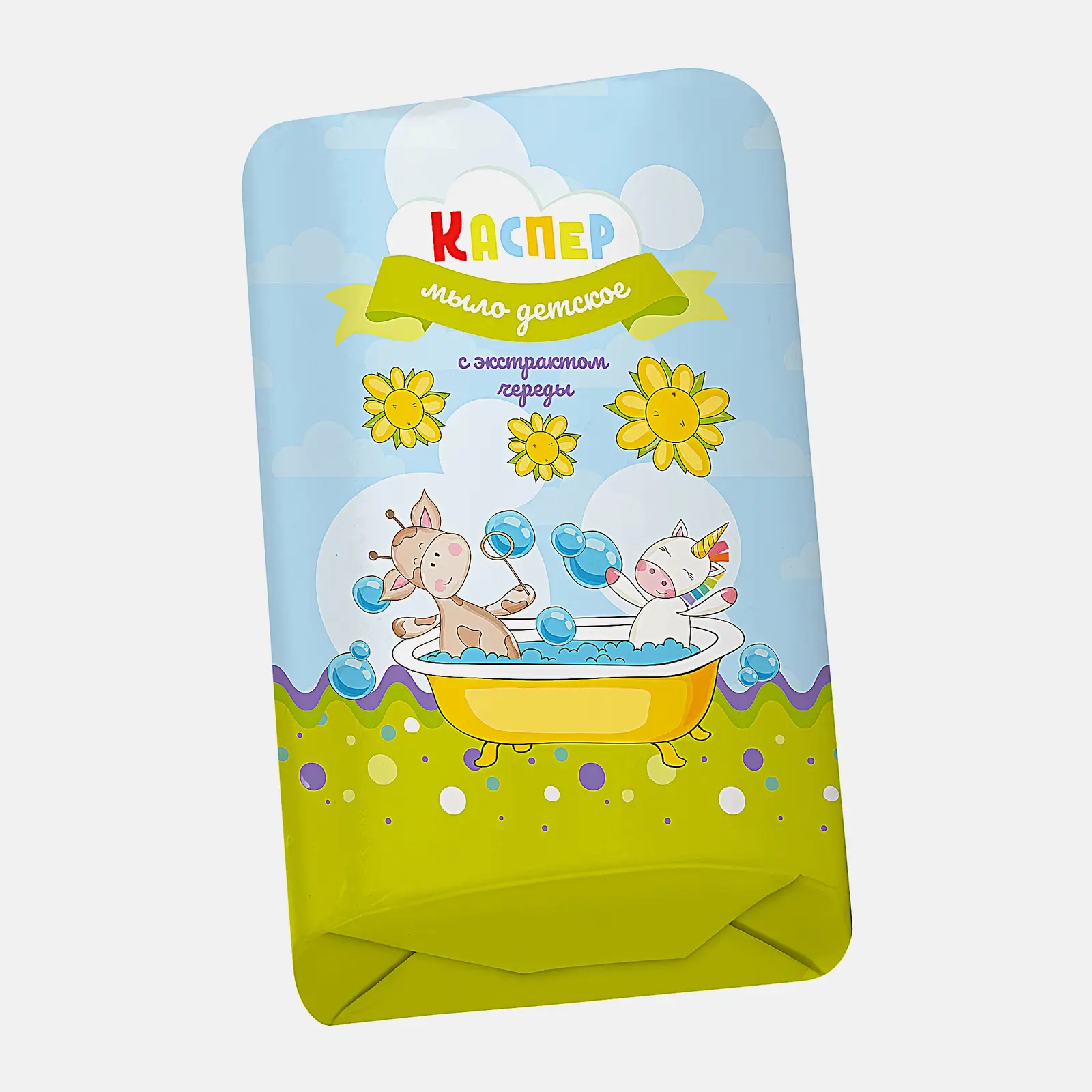 Мыло Каспер детское экстракт ромашки 90г в ассортименте