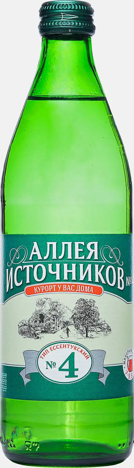 Газированная вода №4 минеральная лечебная Аллея Источников 500мл