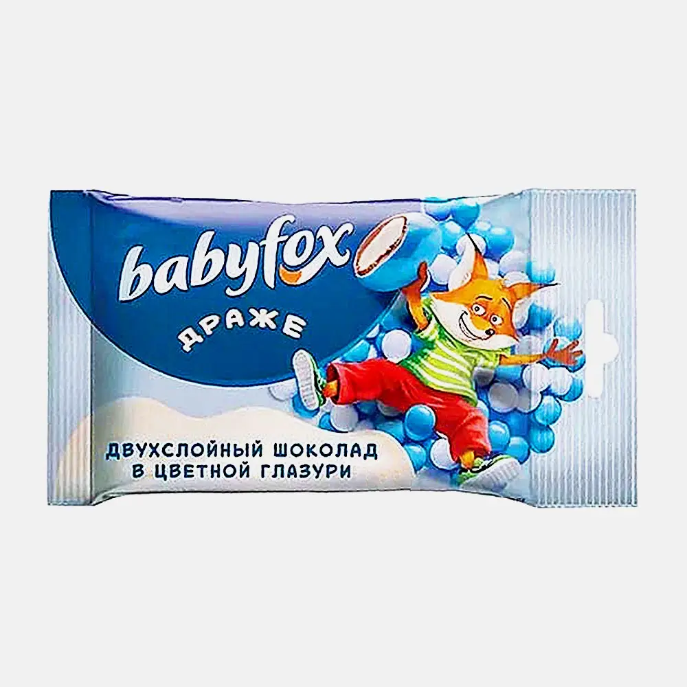 Изображение товара Драже двухслойное шоколадное Babyfox 45г яркое и вкусное лакомство