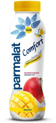 Изображение товара Биойогурт Parmalat Comfort Манго 1.5% 290г натуральный вкус полезный