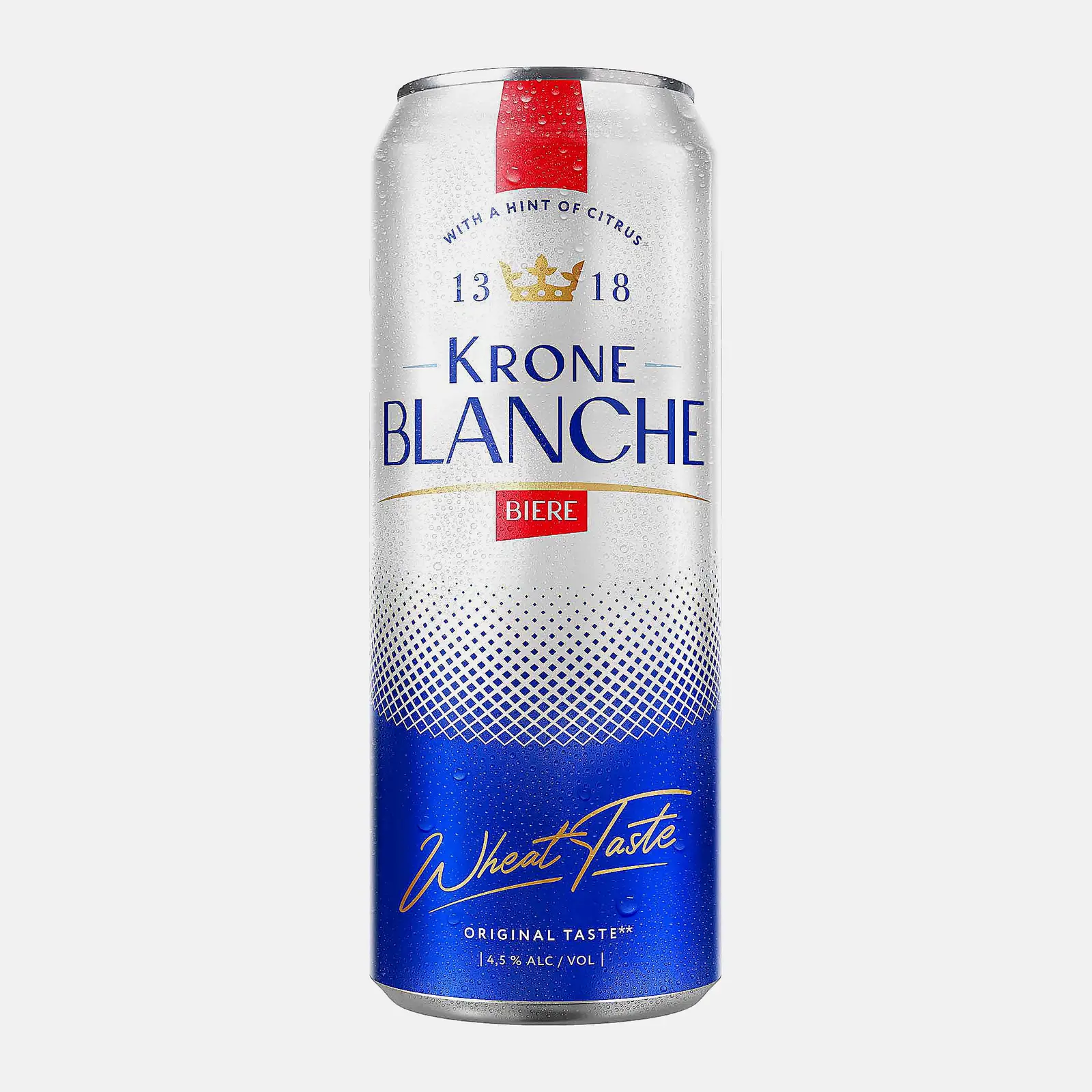 Изображение товара Пивной напиток Krone Blanche Biere пшеничный 4.5% 450мл
