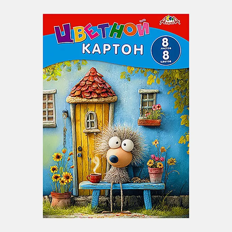 Цветной картон 8 листов 8 цветов Апплика в ассортименте - фото 5 Цветной картон 8 листов 8 цветов Апплика в ассортименте - фото 5