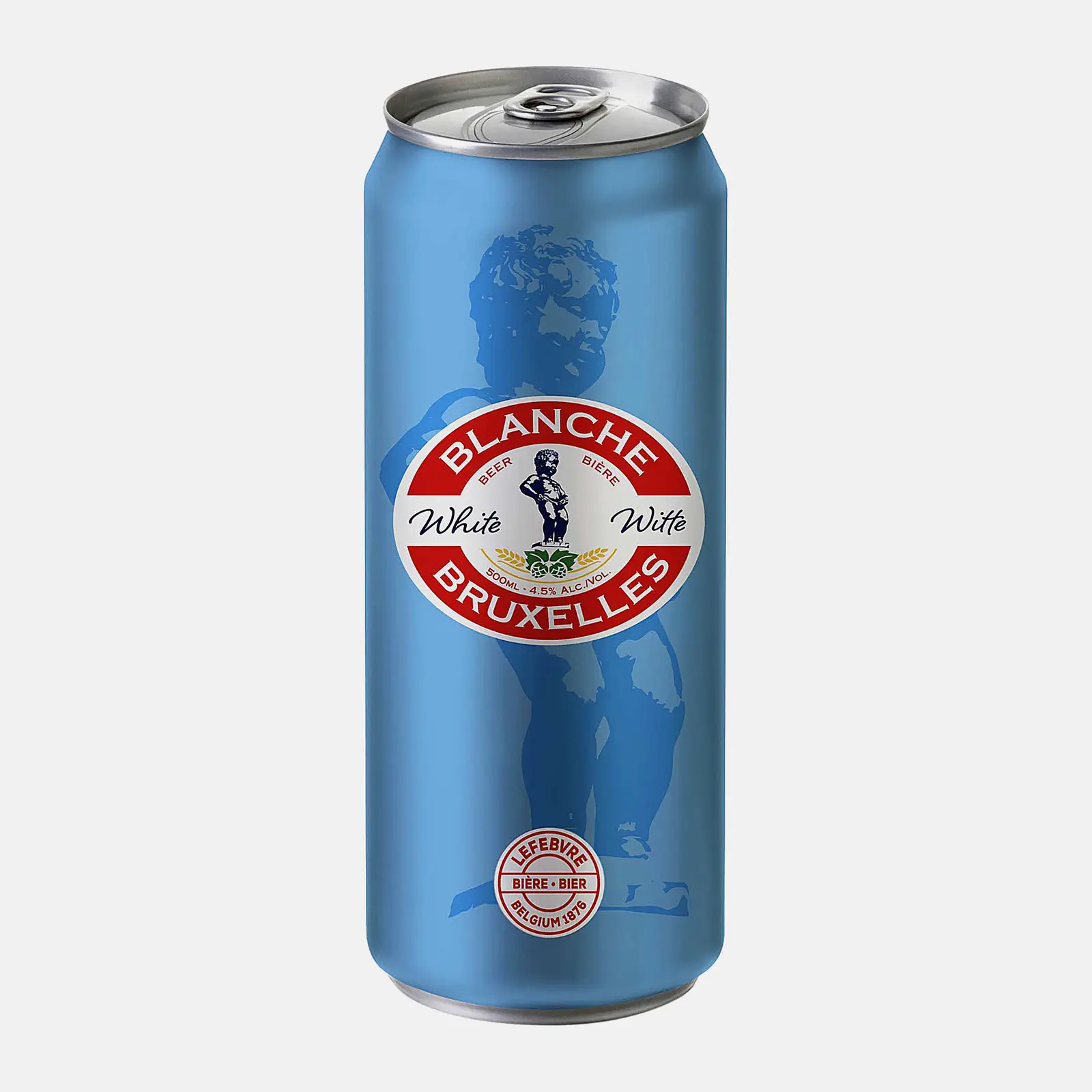 Изображение товара Бельгийское пиво Blanche de Bruxelles пшеничное светлое нефильтрованное 0.5л 4.5%