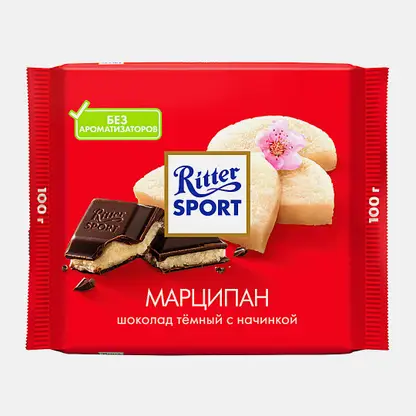 Шоколад Темный Марципан Ritter Sport 50% 100г