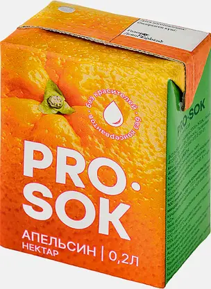 Нектар Pro Sok апельсиновый 200мл