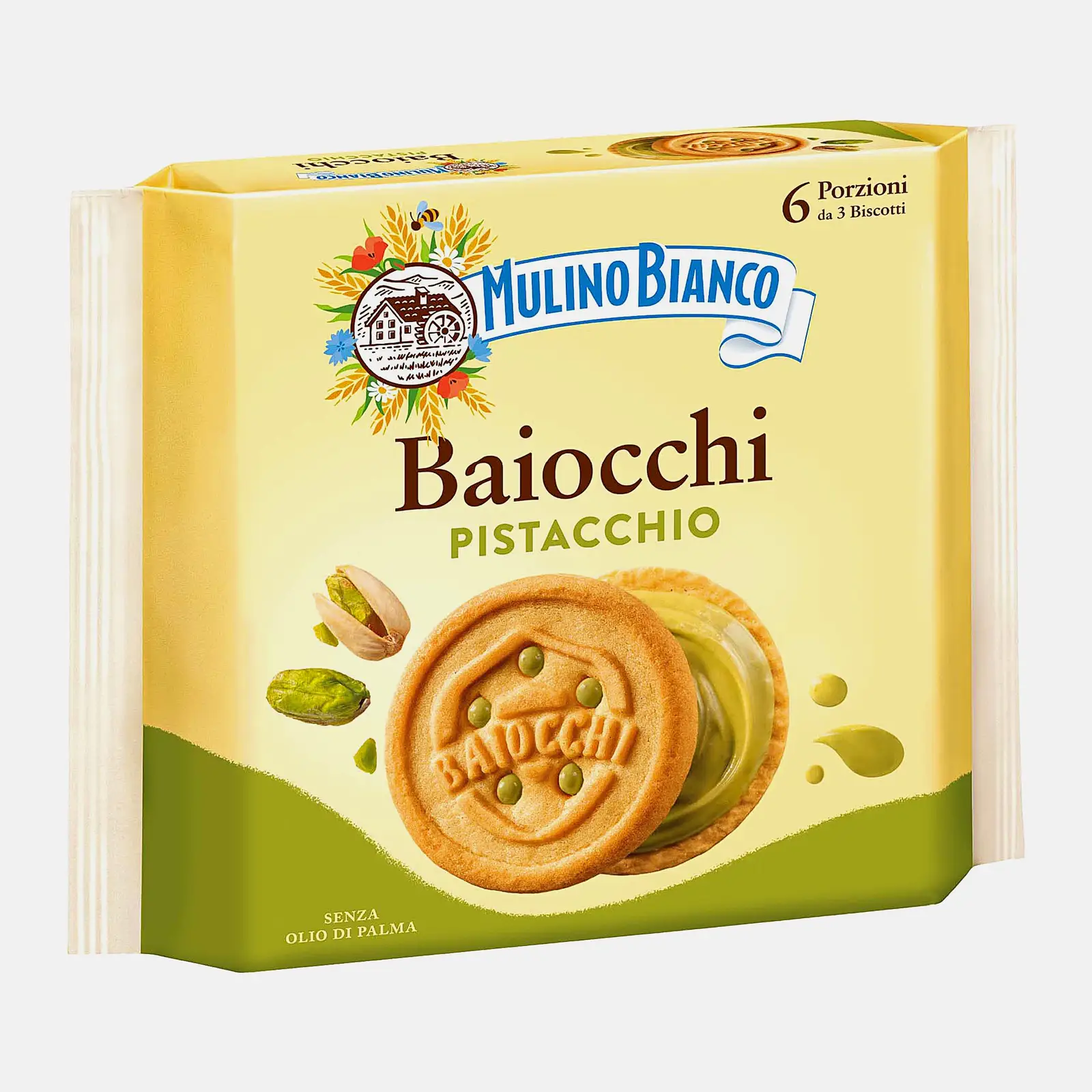 Печенье Baiocchi с фисташковым кремом Mulino Bianco 168г - фото 2
