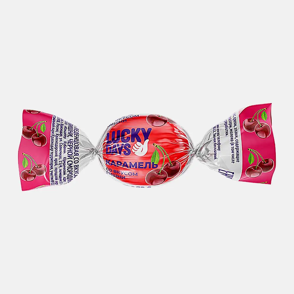 Изображение товара Карамель Lucky Days ассорти фруктовые и мятные леденцы 0.3 кг