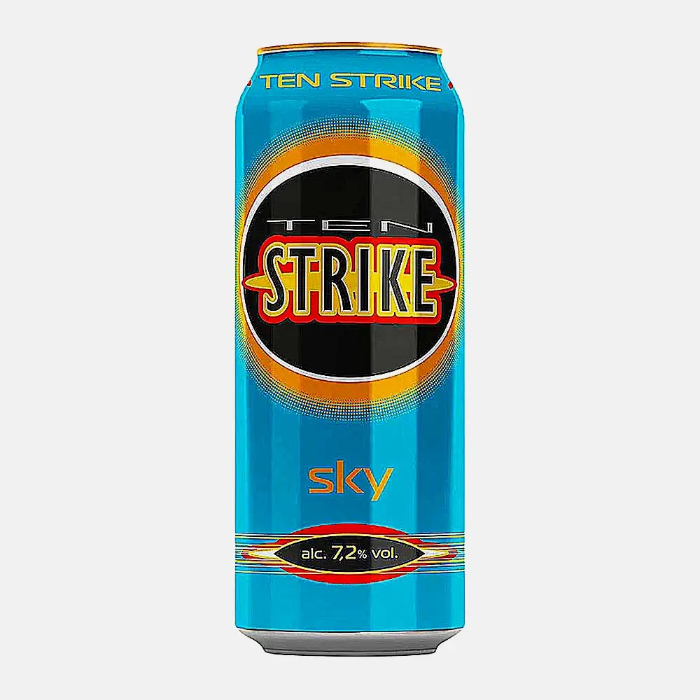 Напиток Ten Strike Sky 7.2% 450мл Напиток Ten Strike Sky 7.2% 450мл